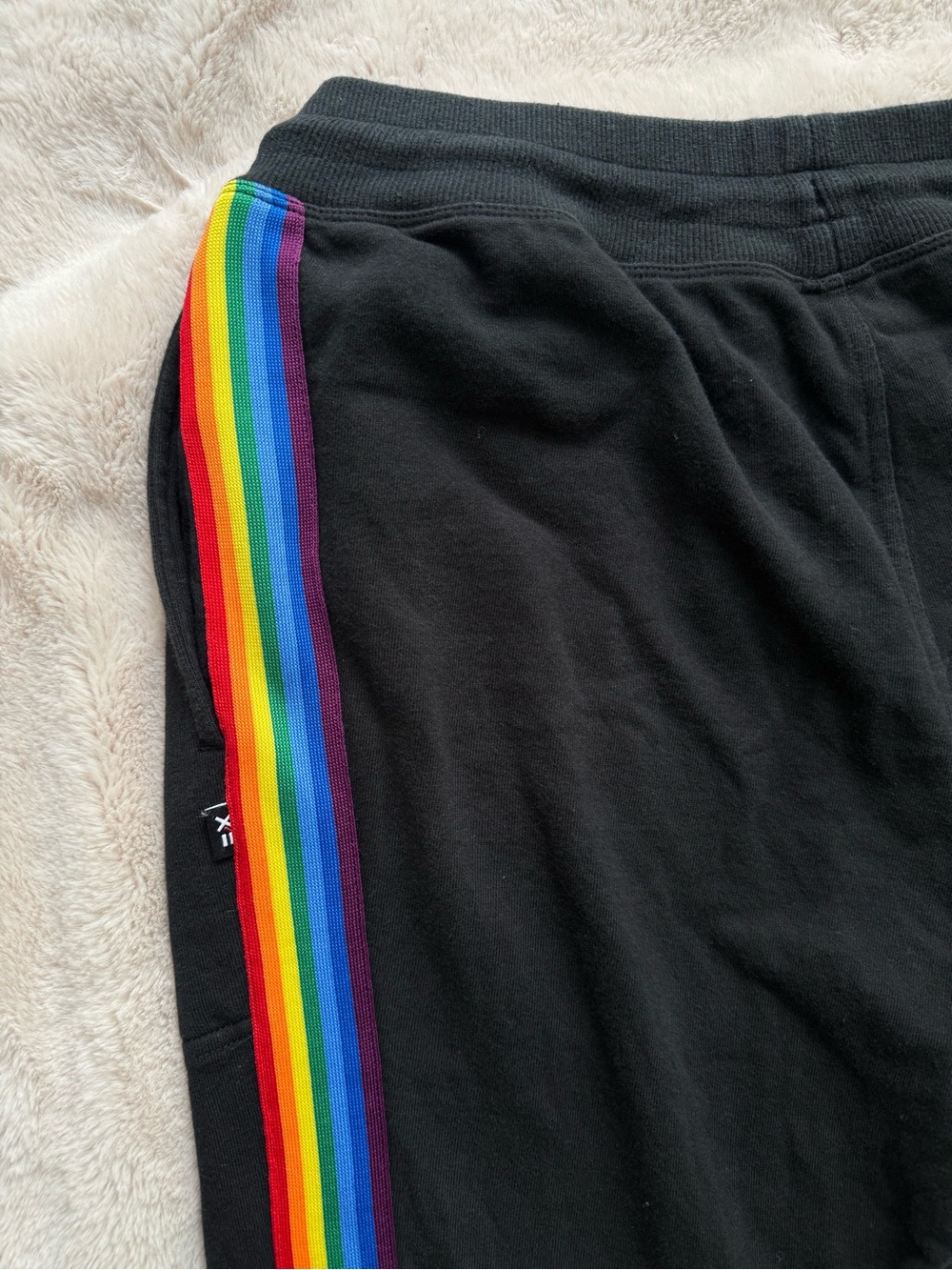 TOMBOYX Black Rainbow Pride French Terry Jogger Size S - Picture 6 of 9